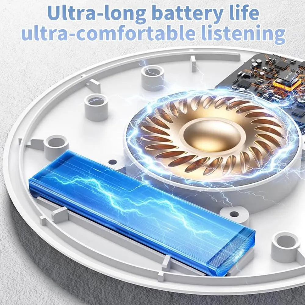 Ultra-Thin 11mm Bluetooth Pillow Speaker – 48H Sleep Comfort