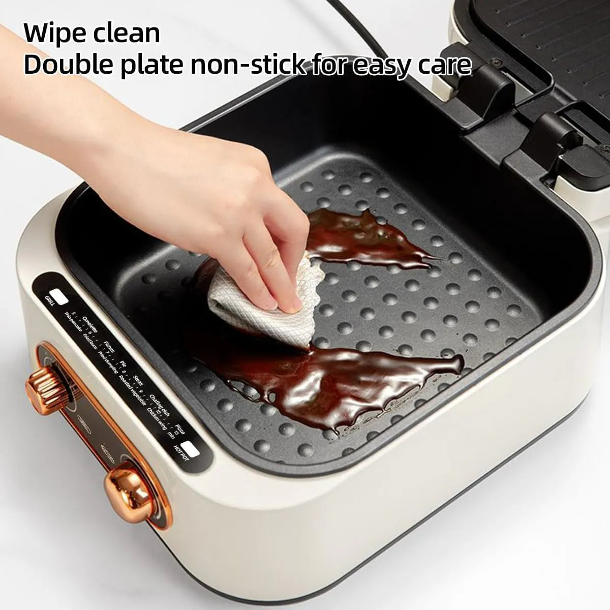 All-in-1 Electric Hot Pot Grill, BBQ & Frying for Daily Recipe Ease