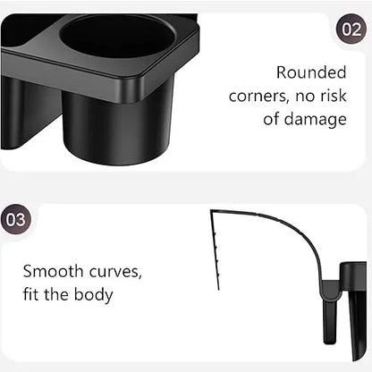 Premium 3-in-1 Car Console Organizer with Cup & Phone Holder