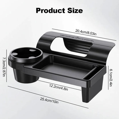 Premium 3-in-1 Car Console Organizer with Cup & Phone Holder