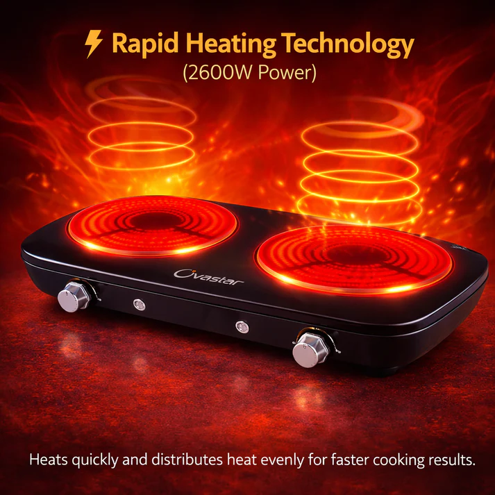 Electric Double Induction Kitchen Burner