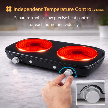Electric Double Induction Kitchen Burner