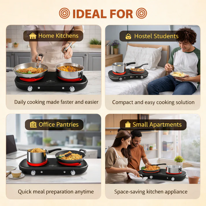 Electric Double Induction Kitchen Burner